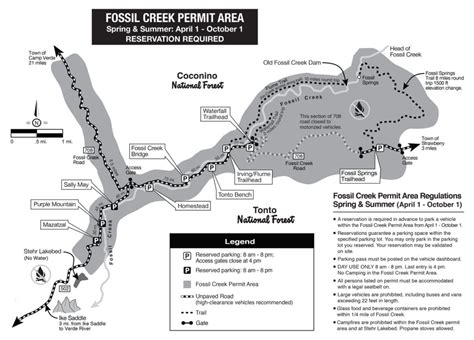 directions to fossil creek